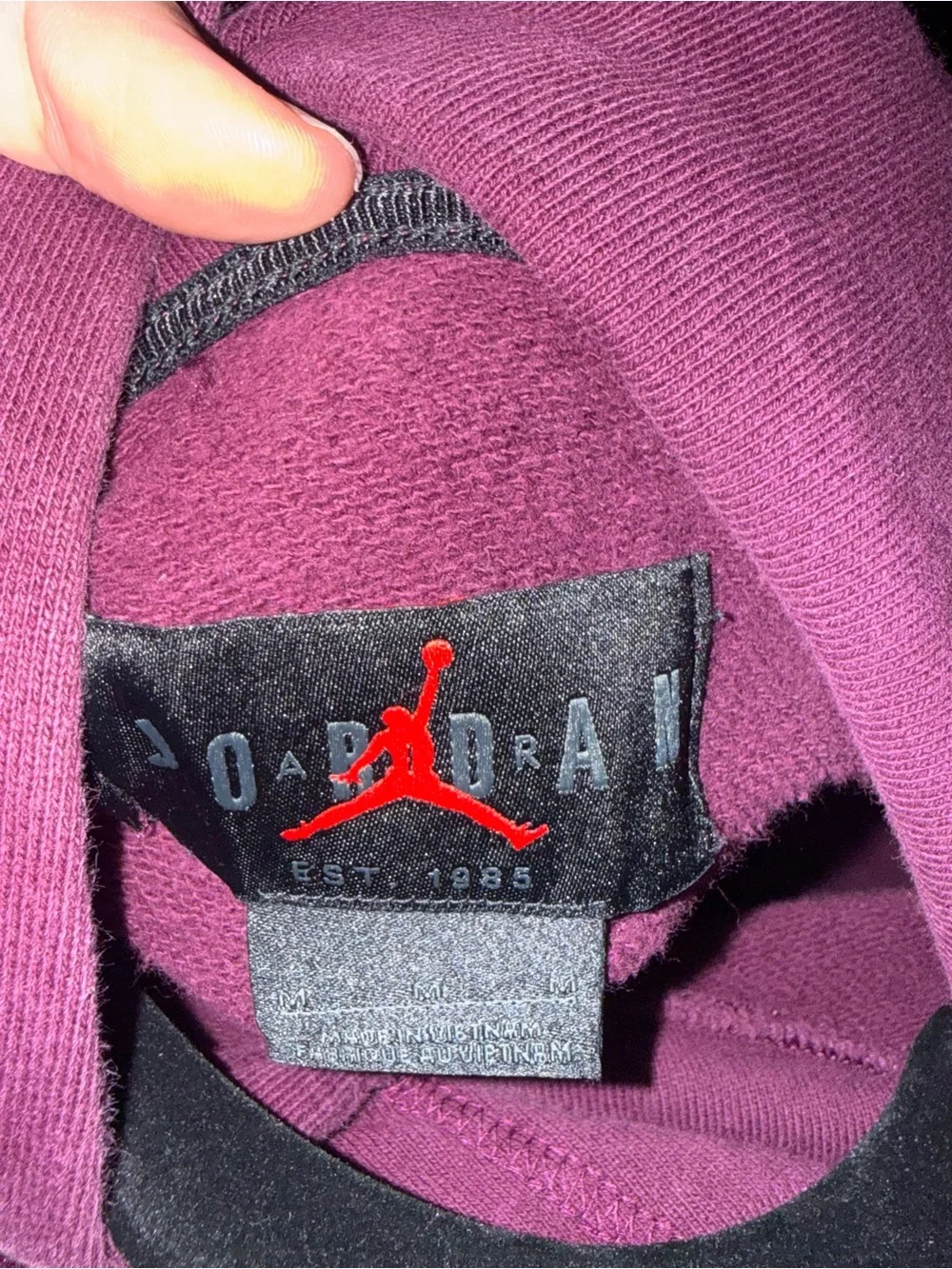 Jordan Maroon Crewneck Hoodie